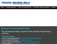 Tablet Screenshot of packingmachinewala.com